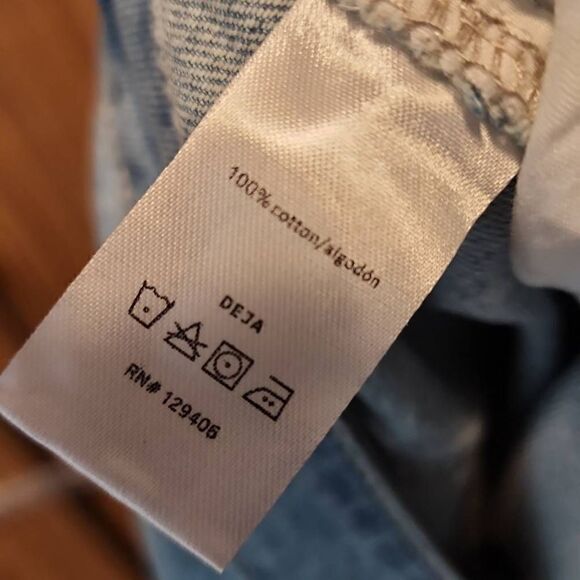 Venus Women's Mid Wash High Rise Ripped Cutout Embellished Denim Jeans Size 18 - Picture 9 of 10